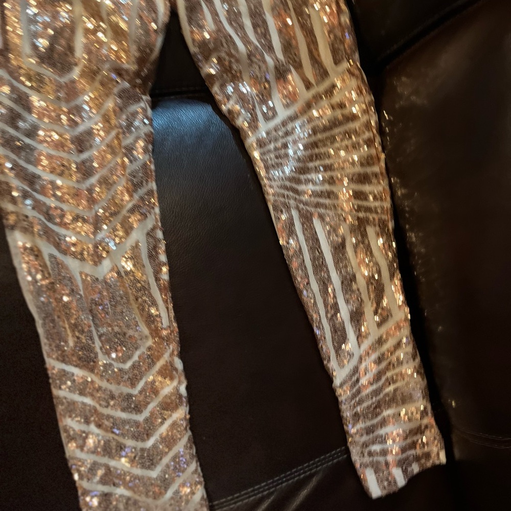 Pretty Gold Jumpsuit - Picture 10 of 16